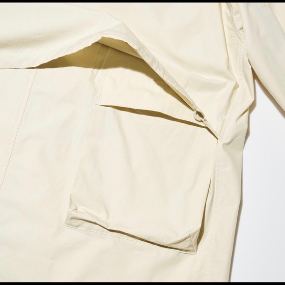 UNIQLO U x LEMAIRE Utility Hooded Coat Natural Off-White Unisex Oversized - Picture 9 of 13